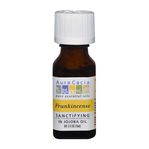 Aura Cacia Essentials Sanctifying Frankincense Jojoba Oil - 0.5 Oz
